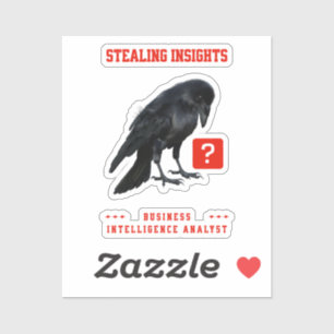Crow Business Intelligence-Analyst Aufkleber