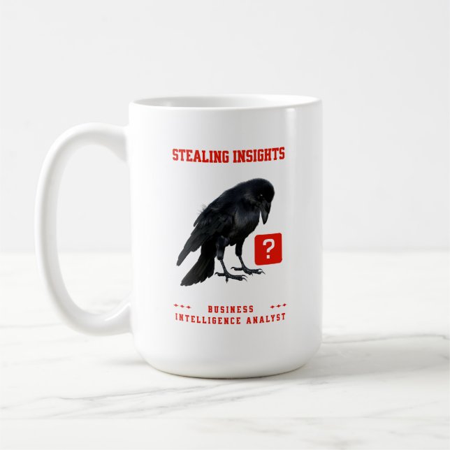 Crow Business Intelligence-Analyst Kaffeetasse (Links)