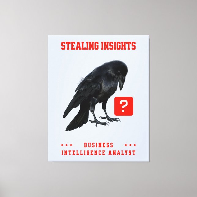 Crow Business Intelligence-Analyst Leinwanddruck (Vorderseite)
