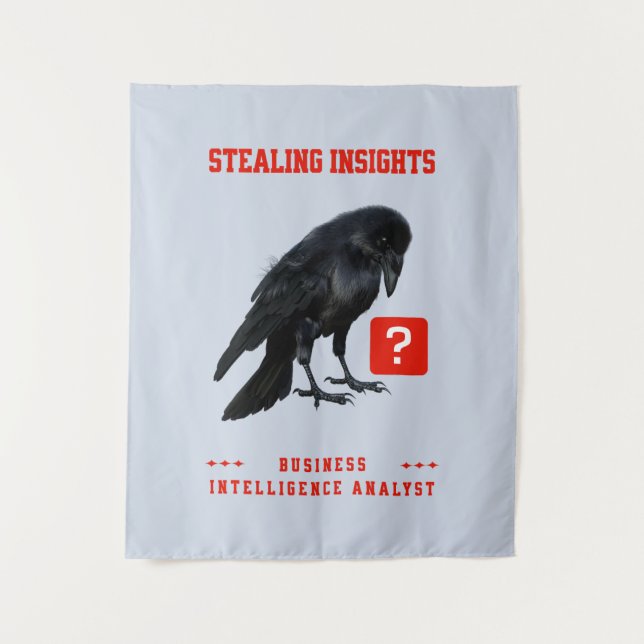 Crow Business Intelligence-Analyst Wandteppich (Vorderseite)