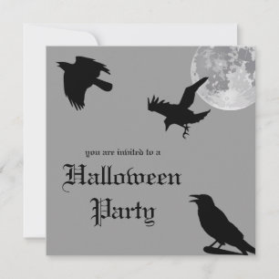 Crow Dance Halloween-Party Einladung