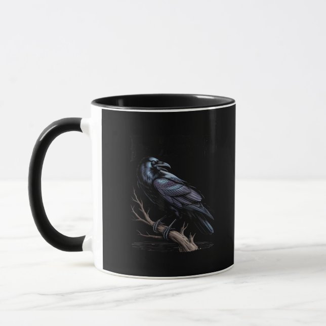 Crow, F-Caw-F Funny Bird Funny Quote Tasse (Links)