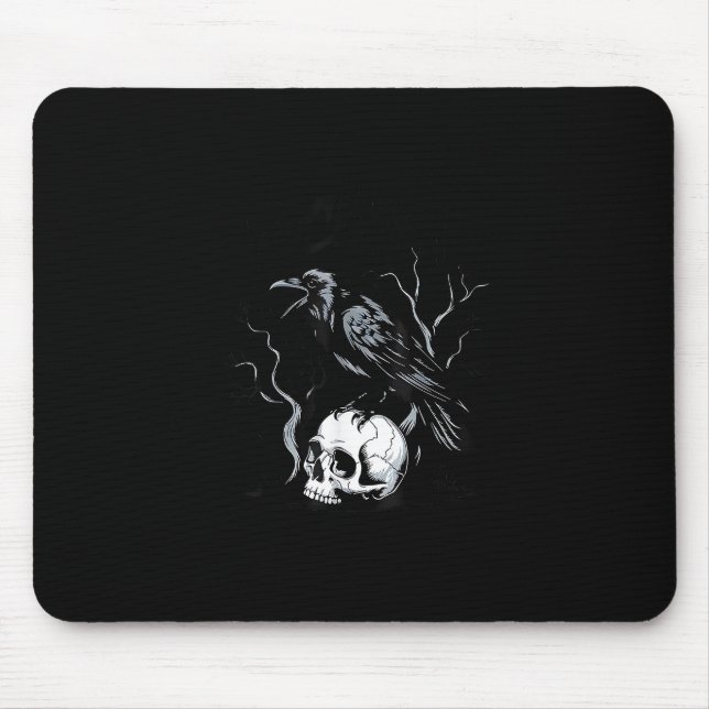 Crow F-Caw-F Funny Bird Saying Humor Meme Desin Mousepad (Vorne)