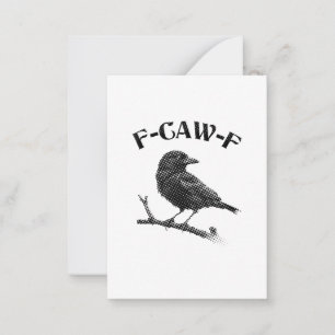Crow F-CAW-F Halloween Mitteilungskarte