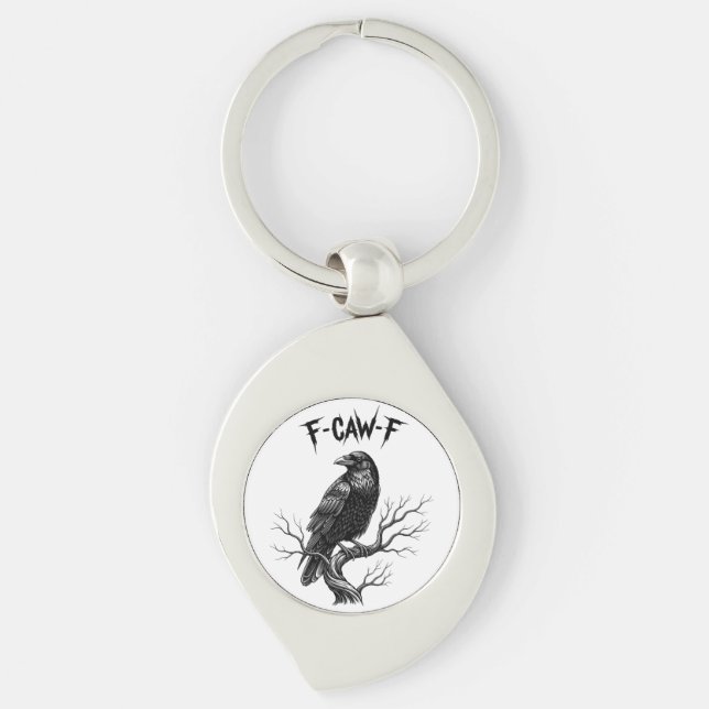 Crow - F-Caw-F Schlüsselanhänger (Vorderseite)