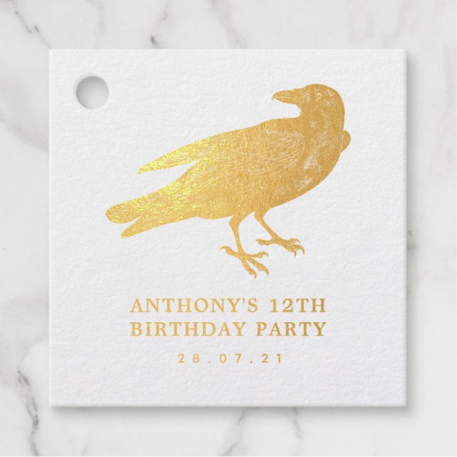 Crow Geschenkanhänger (Vorderseite)