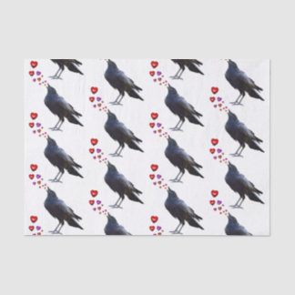 Crow Hearts Tissue Paper Seidenpapier