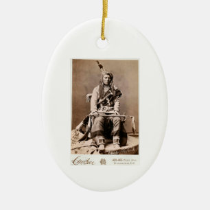 Crow Indian 1880 Keramik Ornament