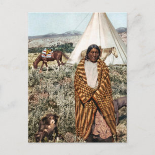 Crow-Indianer 1902 Postkarte
