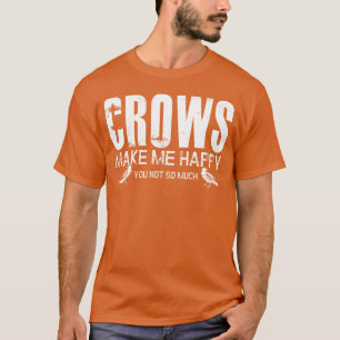 Crow Joke Raven Bird Crows Ornithologe Retro T-Shirt