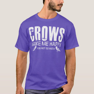 Crow Joke Raven Bird Crows Ornithologin Vintag T-Shirt