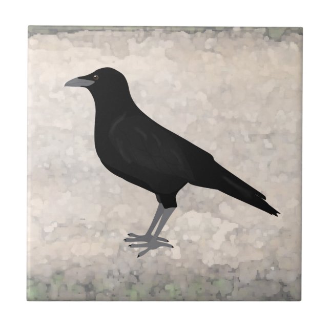 Crow Keramik Tile essen Fliese (Vorderseite)