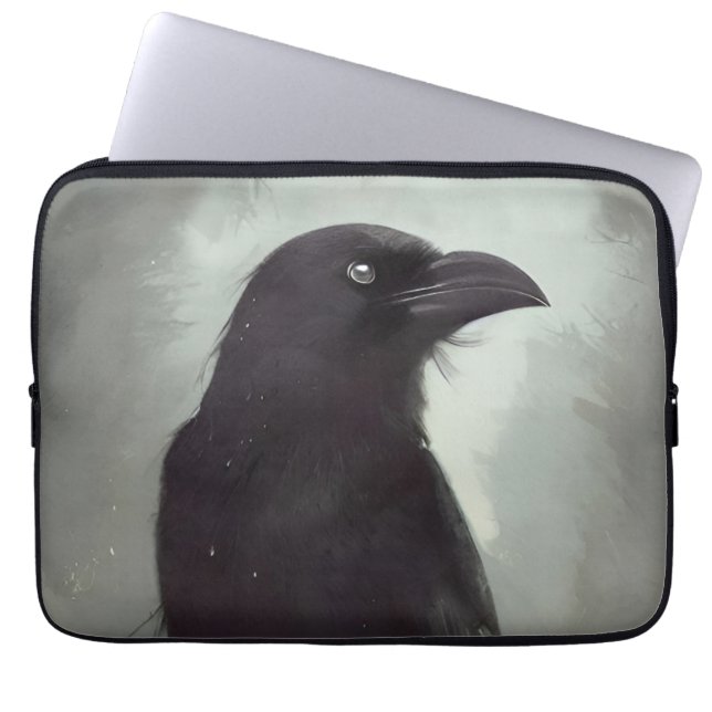 Crow Laptopschutzhülle (Vorderseite)