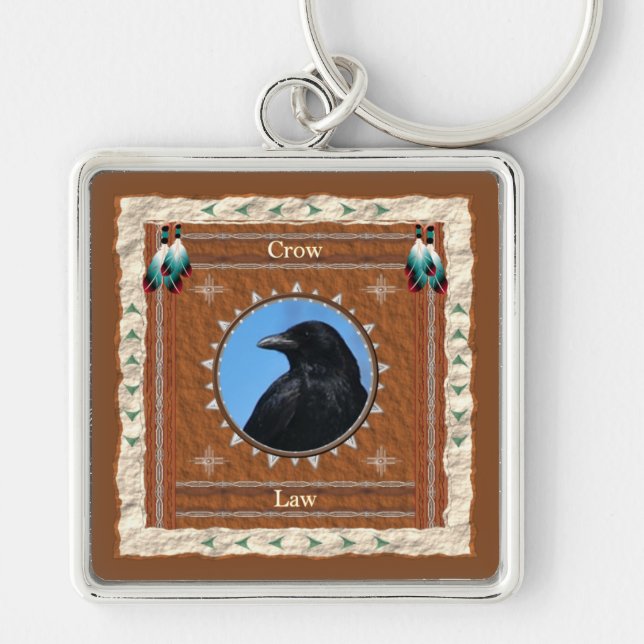 Crow - Law Key Chain Schlüsselanhänger (Vorne)