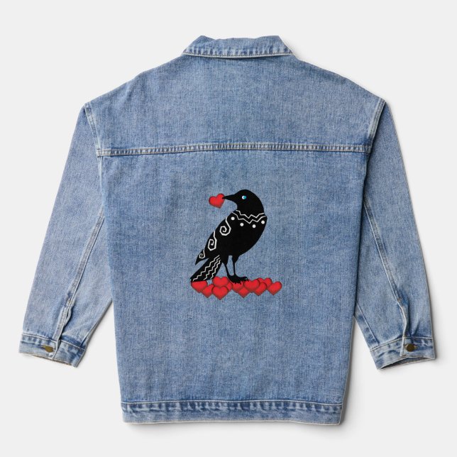 Crow Liebe Denim Jacket Jeansjacke (Rückseite)