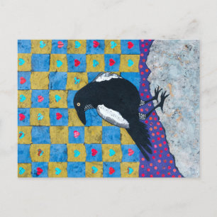 Crow-Liebe Postkarte