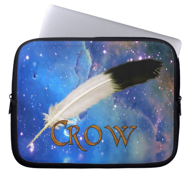 CROW Nation & Feather Space Notebook-Sieb Laptopschutzhülle (Vorderseite)