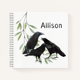 Crow Notebook Notizbuch