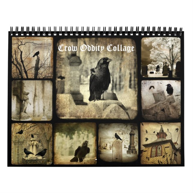 Crow Oddity Collage Calendar Kalender (Titelbild)
