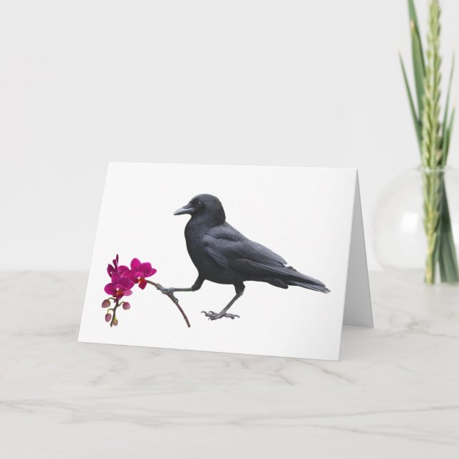 Crow Orchid Card Karte (Vorderseite)