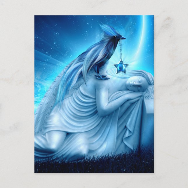 Crow Phoenix Postkarte (Vorderseite)