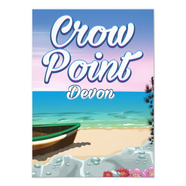 Crow Point, Devon Reiseplakat Fotodruck (Vorne)