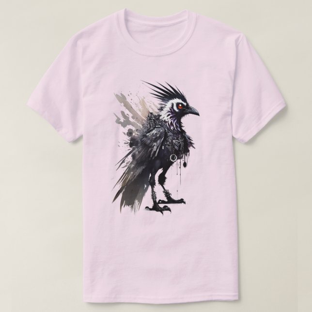 Crow Punk 01 T-Shirt (Design vorne)