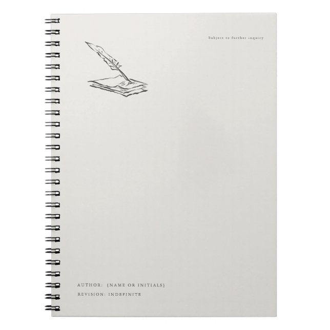 Crow-quilled page- Regency Correspondence Notizblock (Vorderseite)