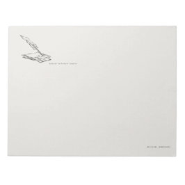 Crow-quilled page- Regency Correspondence Notizblock