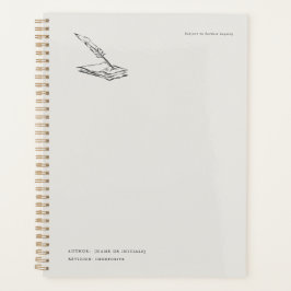 Crow-quilled page- Regency Correspondence Planer