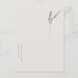 Crow-Quilled Pages- Jane Austen inspired Postcard Postkarte