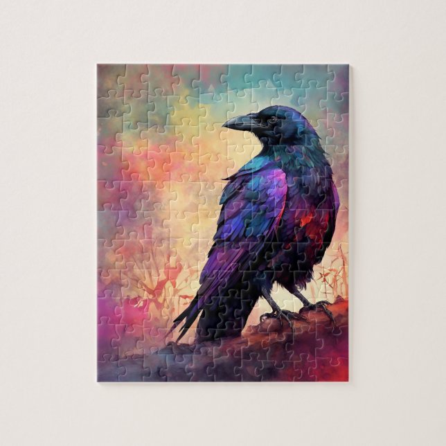 Crow Raven Bird 97 Puzzle (Vertikal)