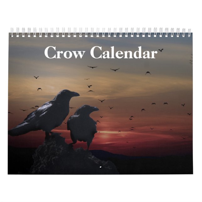 Crow Raven Calendar 2025 Kalender (Titelbild)