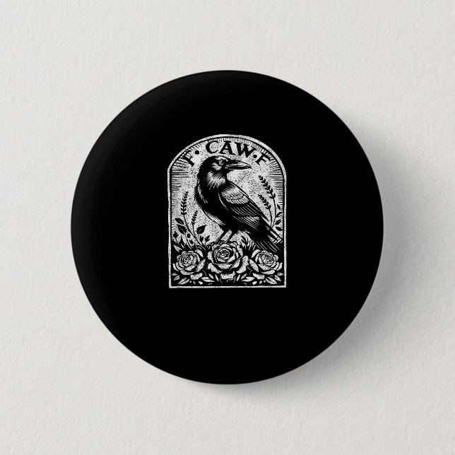 Crow Raven F CAW F Button (Vorderseite)