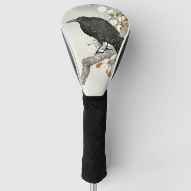 Crow Raven Koson Japanese Bird Golf Headcover (Vorderseite)