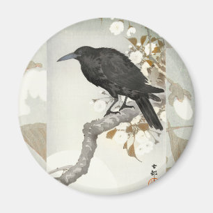 Crow Raven Koson Japanese Bird Magnet