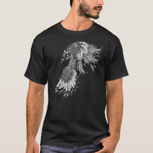 Crow Raven Nord Mythology Viking Nordic Symbol Cu T-Shirt