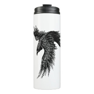 Crow Raven Norge Viking Symbol Thermosbecher