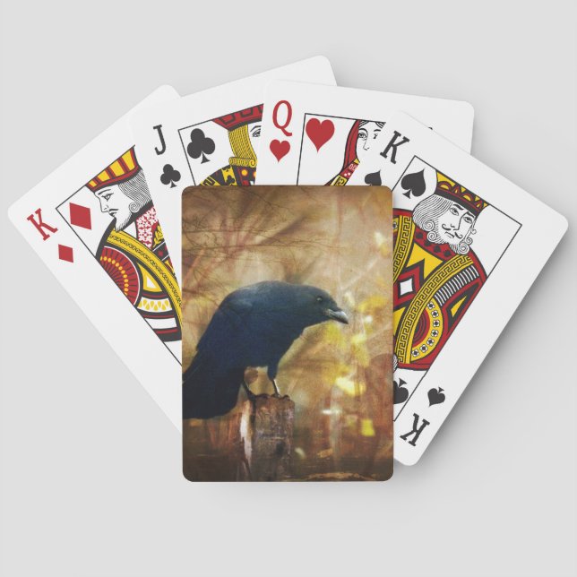 Crow/Raven Photo Spielkarten (Rückseite)