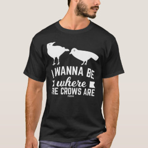 Crow Raven Sperling-Aberglaube T-Shirt