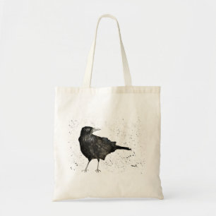 Crow raven tragetasche