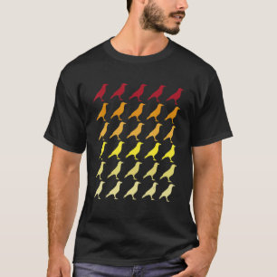 Crow Retro Tiermuster T-Shirt