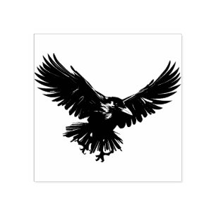 Crow Rubber-Briefmarke Gummistempel