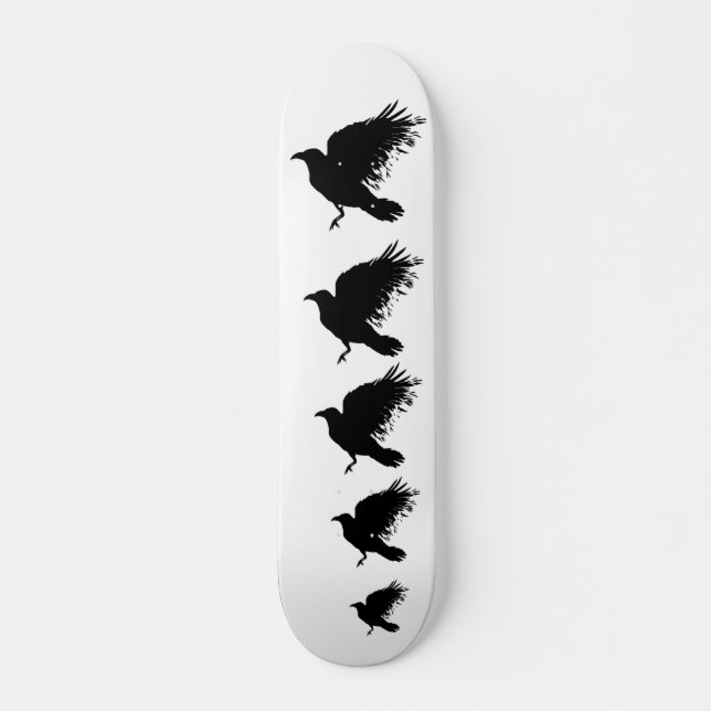 Crow - schwarz skateboard (Vorne)