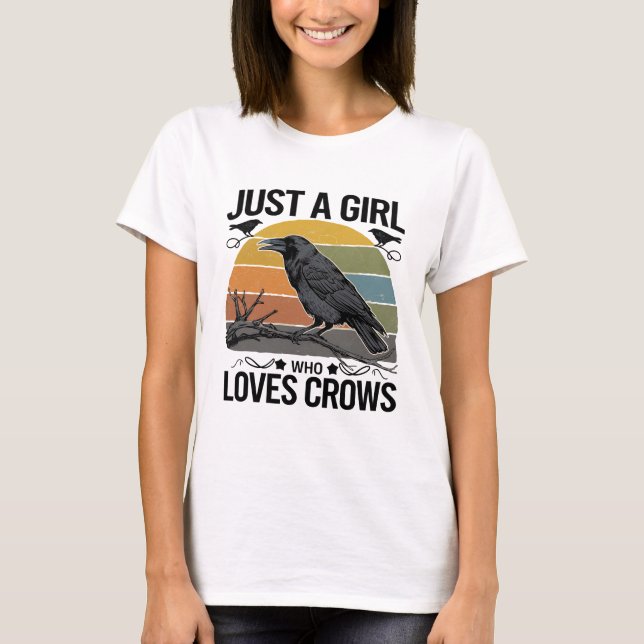 Crow Shirt Funny Birds Lover Crow (Vorderseite)