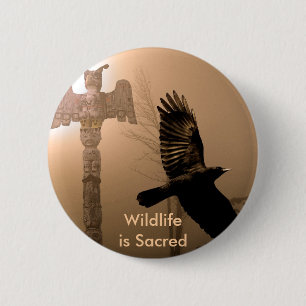 CROW SPIRIT Collection Button