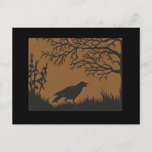 Crow und Mais Postkarte