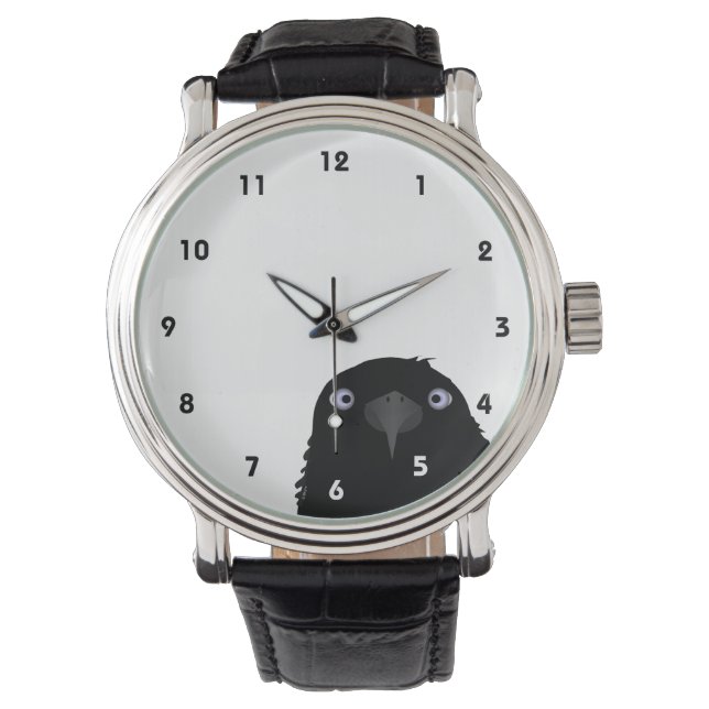 Crow Watch essen Armbanduhr (Vorderseite)