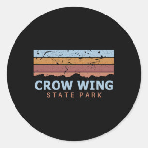 Crow Wing Staat Park Minnesota Runder Aufkleber
