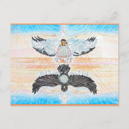 Crow Woman Fairy Postkarten